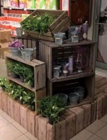 Květiny v Hypermarketu Globus v bedýnkách SKYWANDER